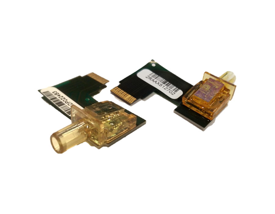 Inneos | The Copper Cliff: Why Fiber Optics Is the Future Beyond 10 Gbps Two optical subassemblies next to each other